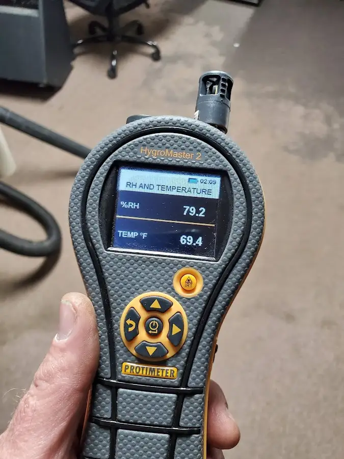 Moisture meter humidity assessment for Fire & Smoke Damage Restoration in Delphos
